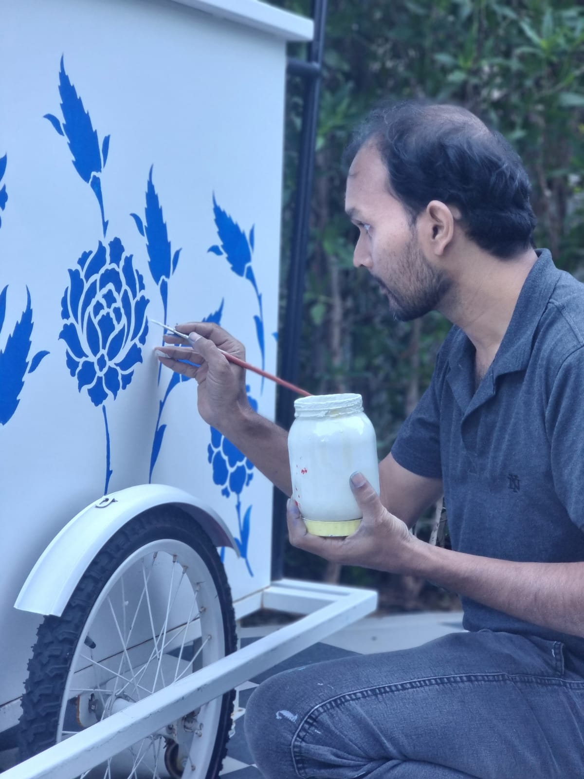 Luxury mural installation
